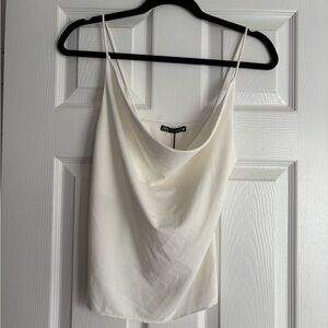 Zara Cream Cowl Neck Camisole